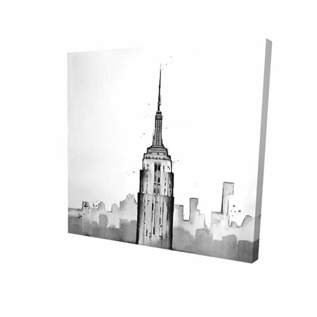 FONDO 12 x 12 in. Empire State Building-Print on Canvas FO2788271